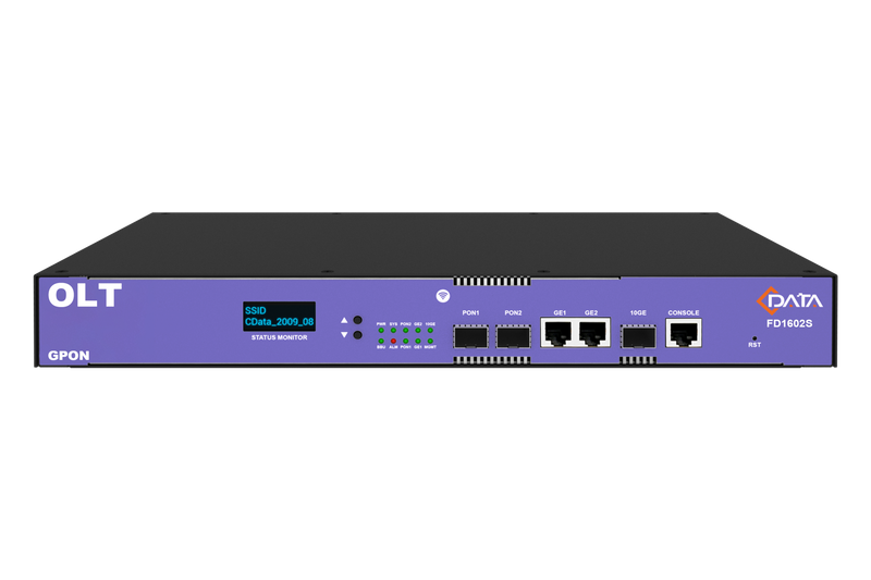 Оптический линейный терминал C-Data OLT GPON  FD1602S-B1 (2 портовый ОЛТ), web 3.0 #1