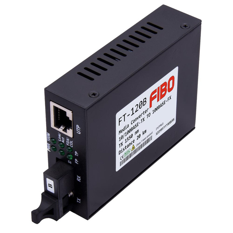 FT-120B WDM медиаконвертер 10/100Base-TX/100Base-FX, 1550/1310 нм #1