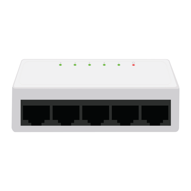 Коммутатор неуправляемый FT-S105F-W 5*10/100M RJ45, корпус пластик #1