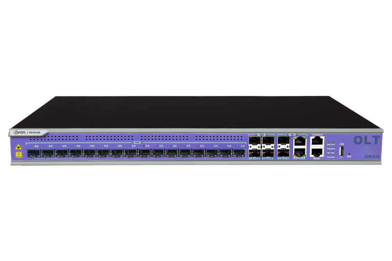 Оптический линейный терминал C-Data GPON FD1616S-B2 (16 портовый ОЛТ) с 16 портами GPON (SFP), 2 GE + 2 SFP порта, 4 SFP+ порта, 1 БП АC + BBU, web 3.0 #1