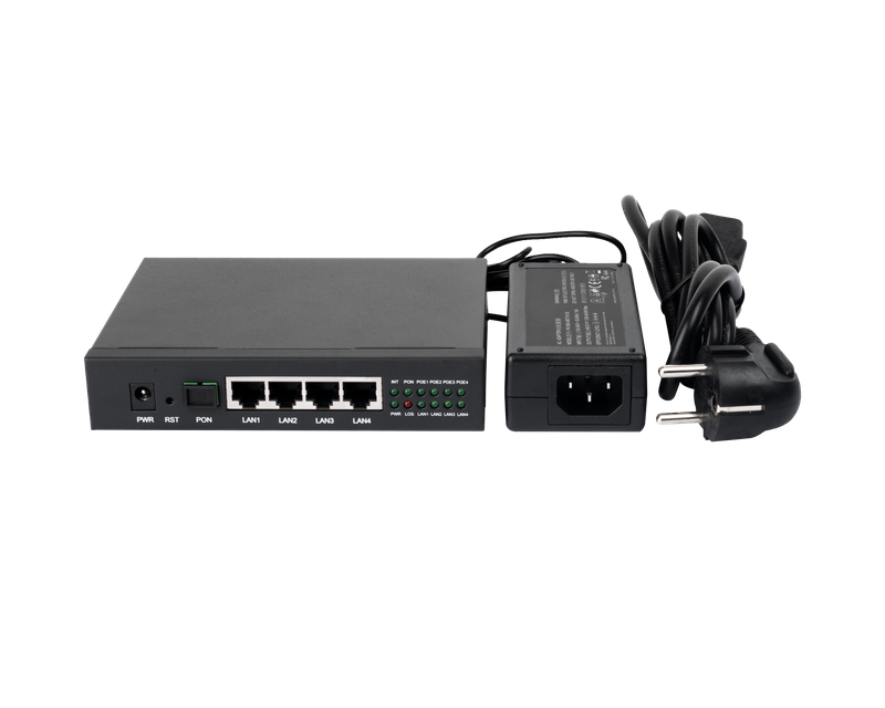 Оптический абонентский терминал C-DATA ONU XPON  FD514GB-PFX  (ONU 4 порта с POE PSE) #6