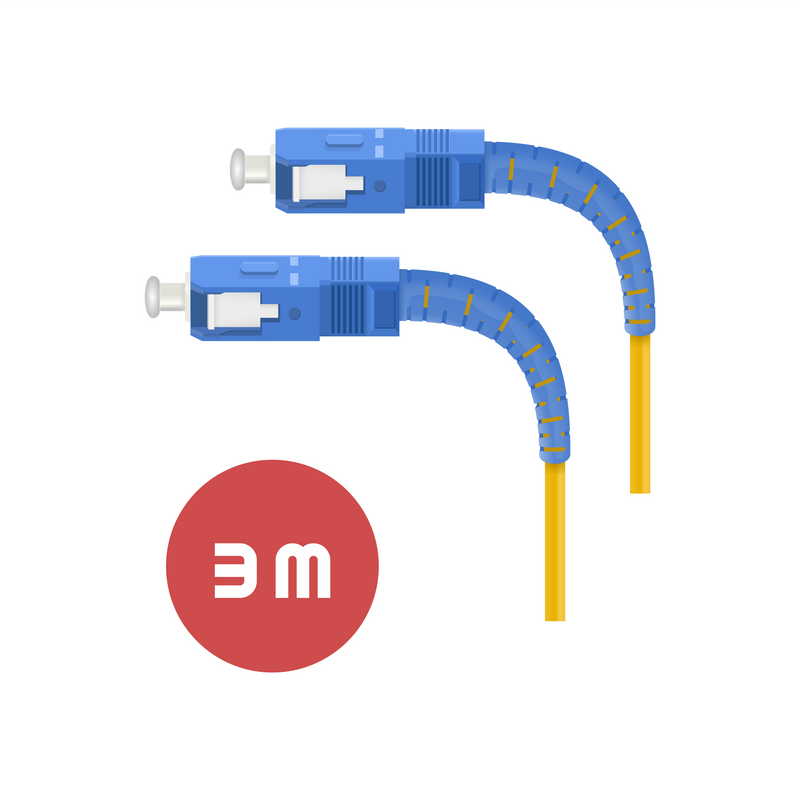 Патч-корд SC(UPC) - SC(UPC) SX SM G.652D 3мм LSZH - 3м #1